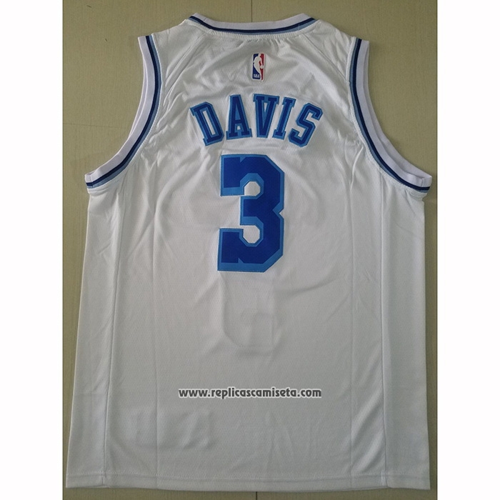 Camiseta Los Angeles Lakers Anthony Davis #3 Classic 2019-20 Blanco
